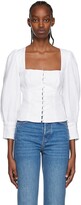 Thumbnail for your product : Reformation White Micah Blouse