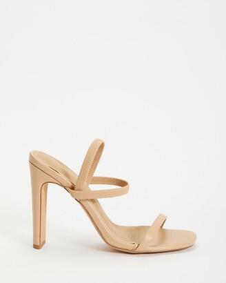 Spurr Women's Nude Heeled Sandals - Kiana Heels - Size 10 at The Iconic