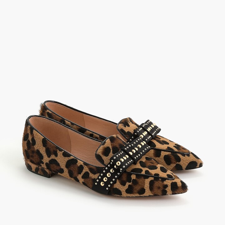 J.Crew Gwen flats in leopard calf hair - ShopStyle Shoes