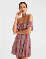 Thumbnail for your product : American Eagle AE Printed Off-The-Shoulder Dress