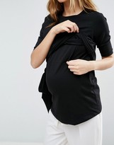 Thumbnail for your product : ASOS Maternity - Nursing ASOS Maternity NURSING Tie Side T-Shirt