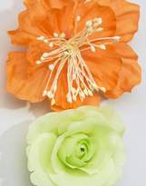 Thumbnail for your product : ASOS Pack of 2 Oversize Flower Hair Clips