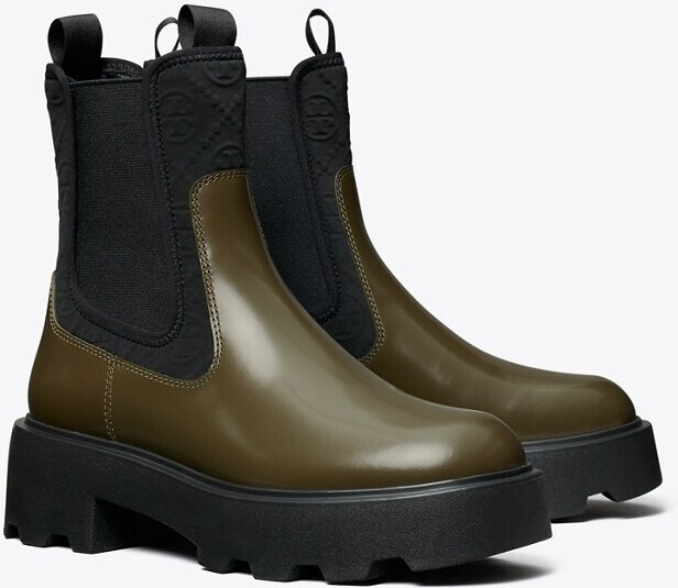 T Monogram Chelsea Lug Boot