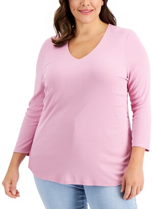 macy plus size tops
