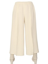 Thumbnail for your product : Barbara Bui Astrakhan Effect Wool Wide Leg Trousers