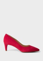 Thumbnail for your product : Hobbs Polly Suede Kitten Heel Court Shoes