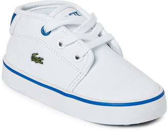 Lacoste Toddler Boys) White & Blue Ampthill 116 Mid Sneakers