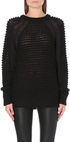 Thumbnail for your product : Helmut Lang Plove macro-grid knitted jumper