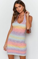 Thumbnail for your product : Beginning Boutique Cloud Nine Halter Mini Dress Rainbow
