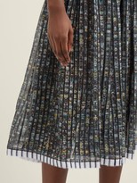 Thumbnail for your product : No.21 Pleated Floral-print Chiffon Dress - Black Multi