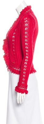 Chanel Crochet V-Neck Cardigan