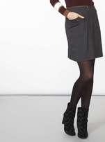 Thumbnail for your product : Dorothy Perkins Black Dogstooth Zip A-Line Skirt