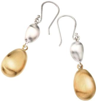 18K Two-Tone Vermeil and Pure Silver Earrings by Ax Jewelry