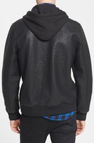 Thumbnail for your product : Obey Faux Leather Hooded Bomber Jacket