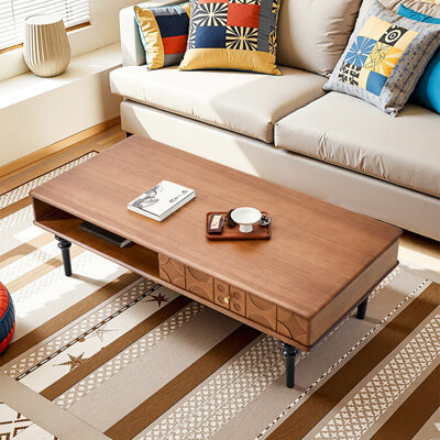 Canora Grey French-style vintage storage coffee table