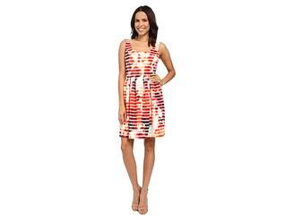 Jessica Simpson Printed Scuba Fit and Flare Women's Dress