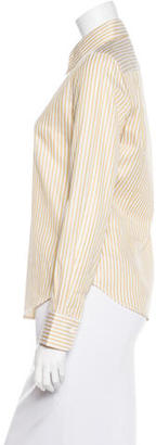 Loro Piana Striped Button-Up Top