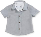 Thumbnail for your product : Armani Junior Short-Sleeve Reversible Animal-Print Shirt, Multicolor, Size 6-24 Months