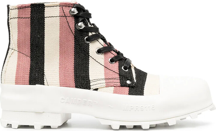 CamperLab Traktori striped ankle boots