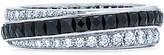 Thumbnail for your product : Fred Leighton 18kt White Gold Onyx And Diamond Diagonal Stripe Eternity Band Ring