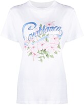 Thumbnail for your product : Casablanca logo-print short-sleeved T-shirt