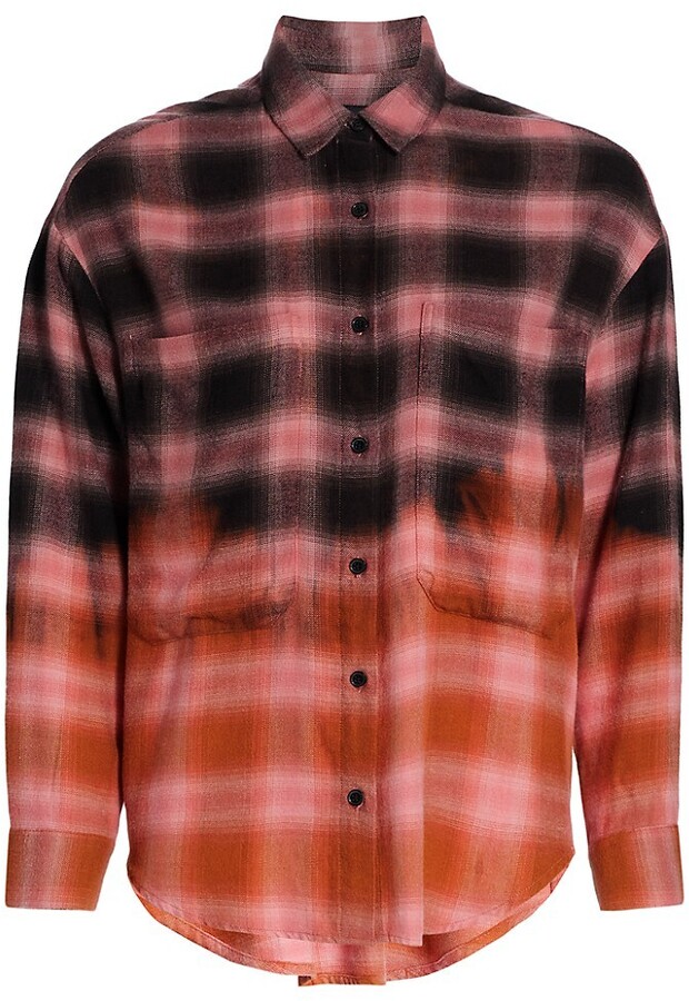 Womens Orange Plaid Shirt | Shop the world's largest collection of 