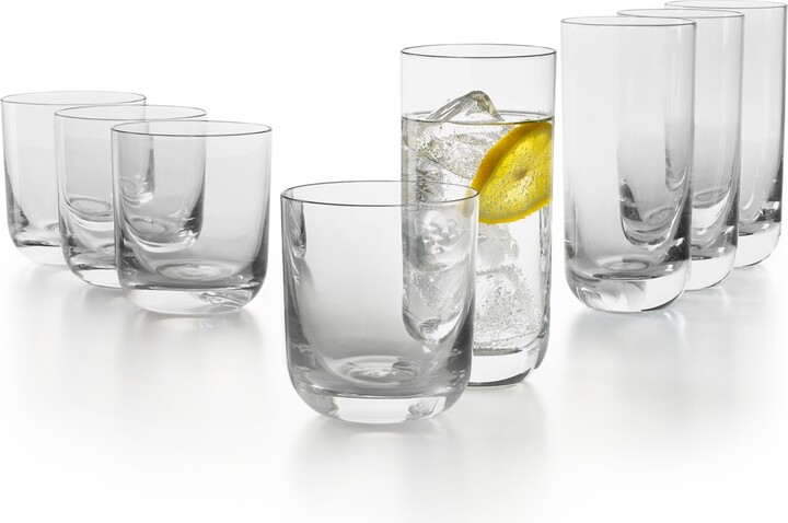 Hotel Collection Clear Tumbler Glasses, Set of 8, Created for