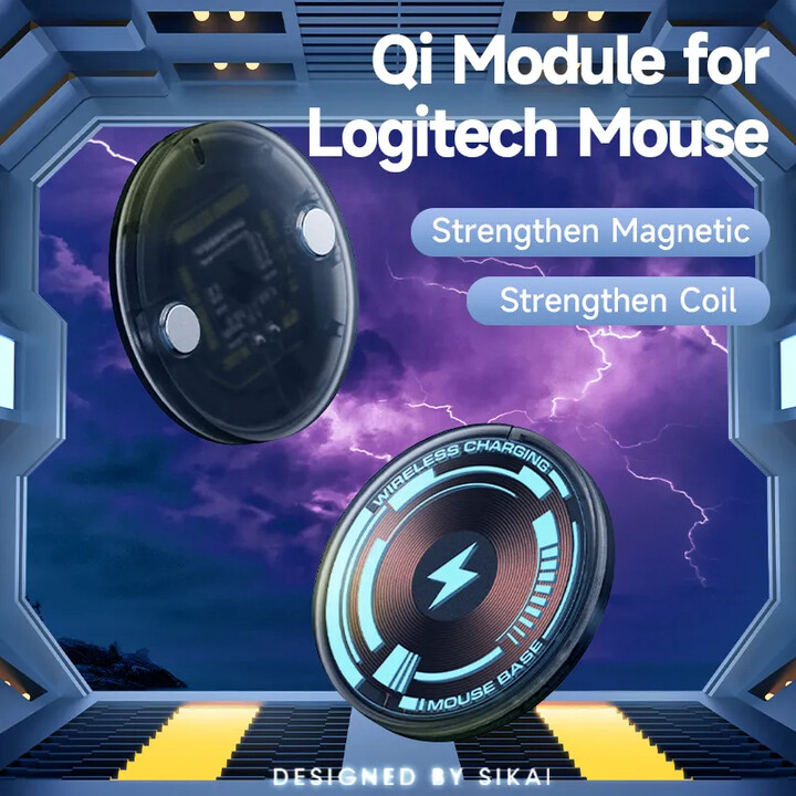 energy fort Qi Mouse Module For Logitech G Pro X Superlight 2 DEX Pro2 Lightspeed G703 G502 X Plus Hero G903 Gaming Wireless Mice Shell