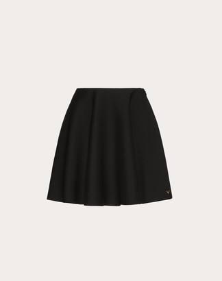 Valentino Crepe Couture Skirt Women Black 38