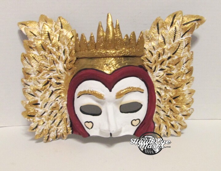 Etsy Winged King Of Hearts Masquerade Mask Cosplay Mask