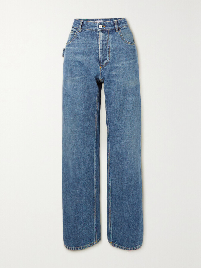 Bottega Veneta - High-rise Straight-leg Jeans - Blue