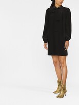 Thumbnail for your product : DSQUARED2 Pussy-Bow Silk Mini Dress