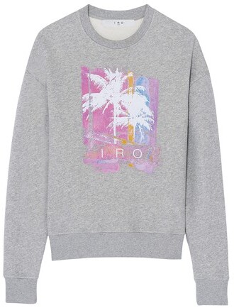 IRO Palmos printed sweatshirt ShopStyle Jumpers Hoodies