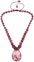 Thumbnail for your product : Lola Rose Sinead Burgundy Crystal Necklace