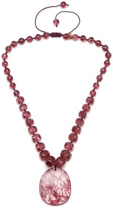 Lola Rose Sinead Burgundy Crystal Necklace