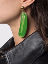 Thumbnail for your product : GCDS Pickle Rick drop earrings