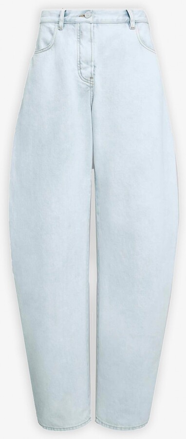 Low waist round jeans