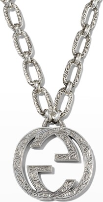 Gucci Men's Interlocking G Pendant Necklace, 36"L - ShopStyle Jewelry