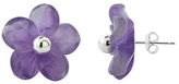 Thumbnail for your product : Lord & Taylor Amethyst Flower Stud Earrings