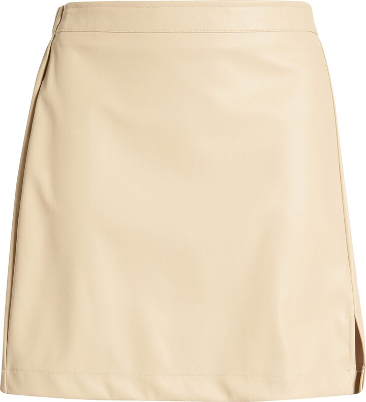 Petal and Pup Carly Faux Leather Mini Skirt