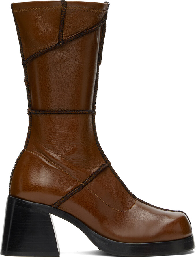 Miista Brown Lois Boots ShopStyle