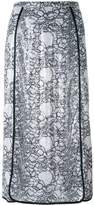 Thumbnail for your product : Marco De Vincenzo embellished polyester midi-length skirt