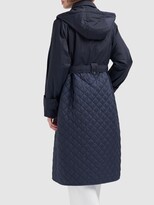Thumbnail for your product : Weekend Max Mara Olga quilted belted long coat w/hood