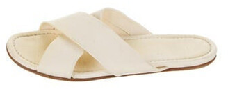 Pedro Garcia Leather Slides White