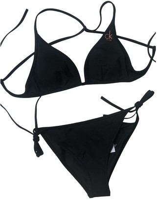 Calvin Klein Black Lycra Swimwear for Women