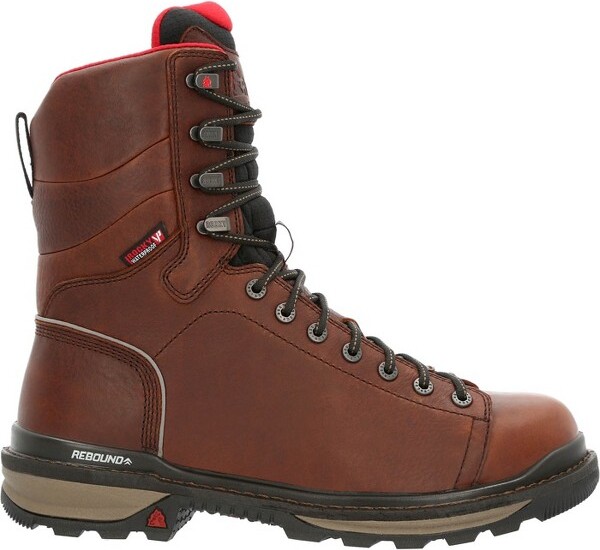 Rocky Boots MenRockyRamsHornLacetoToeCompositeWaterproofWorkBootSize15