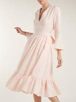 Thumbnail for your product : Loup Charmant Sea Island Tie-waist Linen Dress - Womens - Light Pink