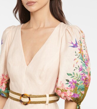 Zimmermann Tropicana floral linen midi dress