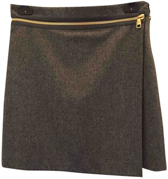 Ferragamo Grey Wool Skirt for Women