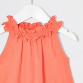 Thumbnail for your product : River Island Mini girls coral trapeze top